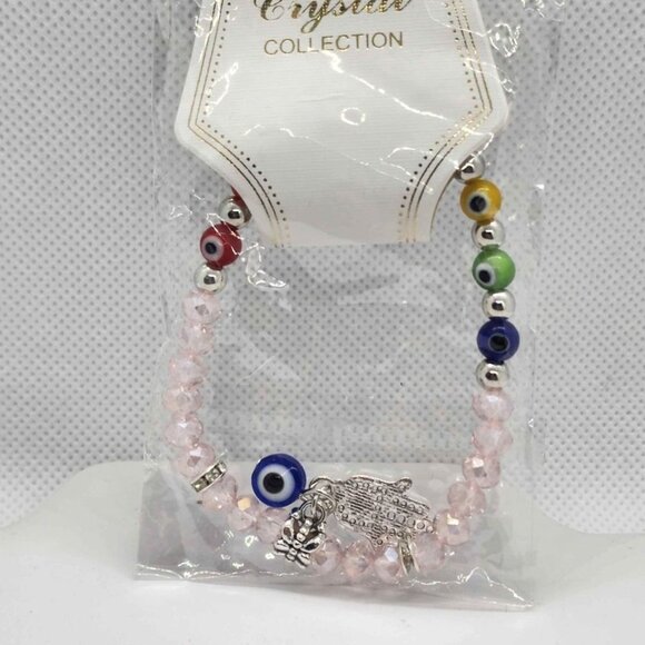 Brand new   Fashion Jewelry   Hamsa With evil eye bracelet - Picture 1 of 3